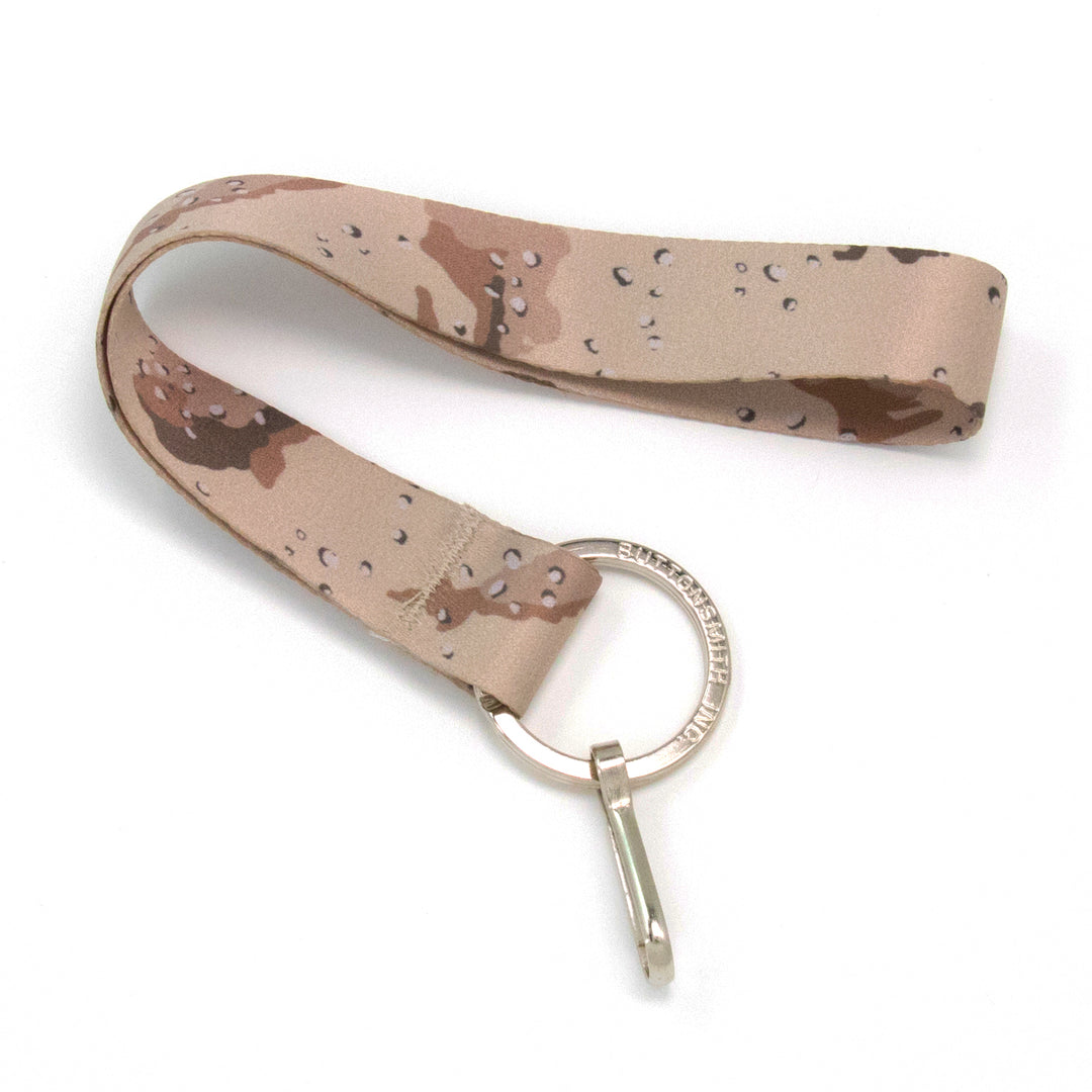 Buttonsmith Desert Camo Wristlet Lanyard - Made in USA - Buttonsmith Inc.