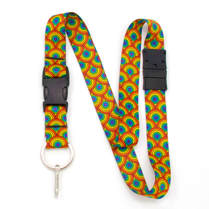 Buttonsmith Rainbow Arches Breakaway Lanyard - Made in USA - Buttonsmith Inc.