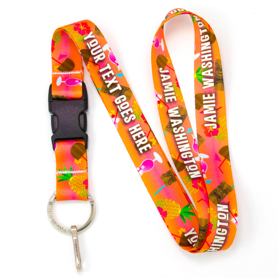 Buttonsmith Tiki Drink Custom Lanyard Made in USA - Buttonsmith Inc.