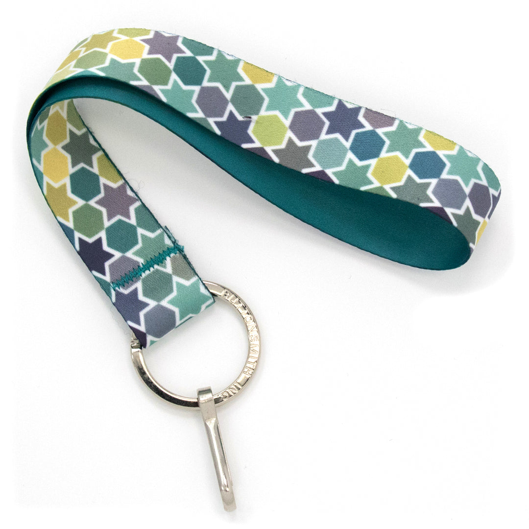 Buttonsmith Geometric Stars Wristlet Lanyard Made in USA - Buttonsmith Inc.