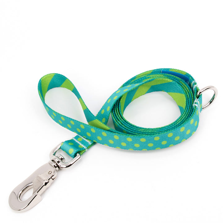 Buttonsmith Aqua Dots Dog Leash Fadeproof Made in USA - Buttonsmith Inc.