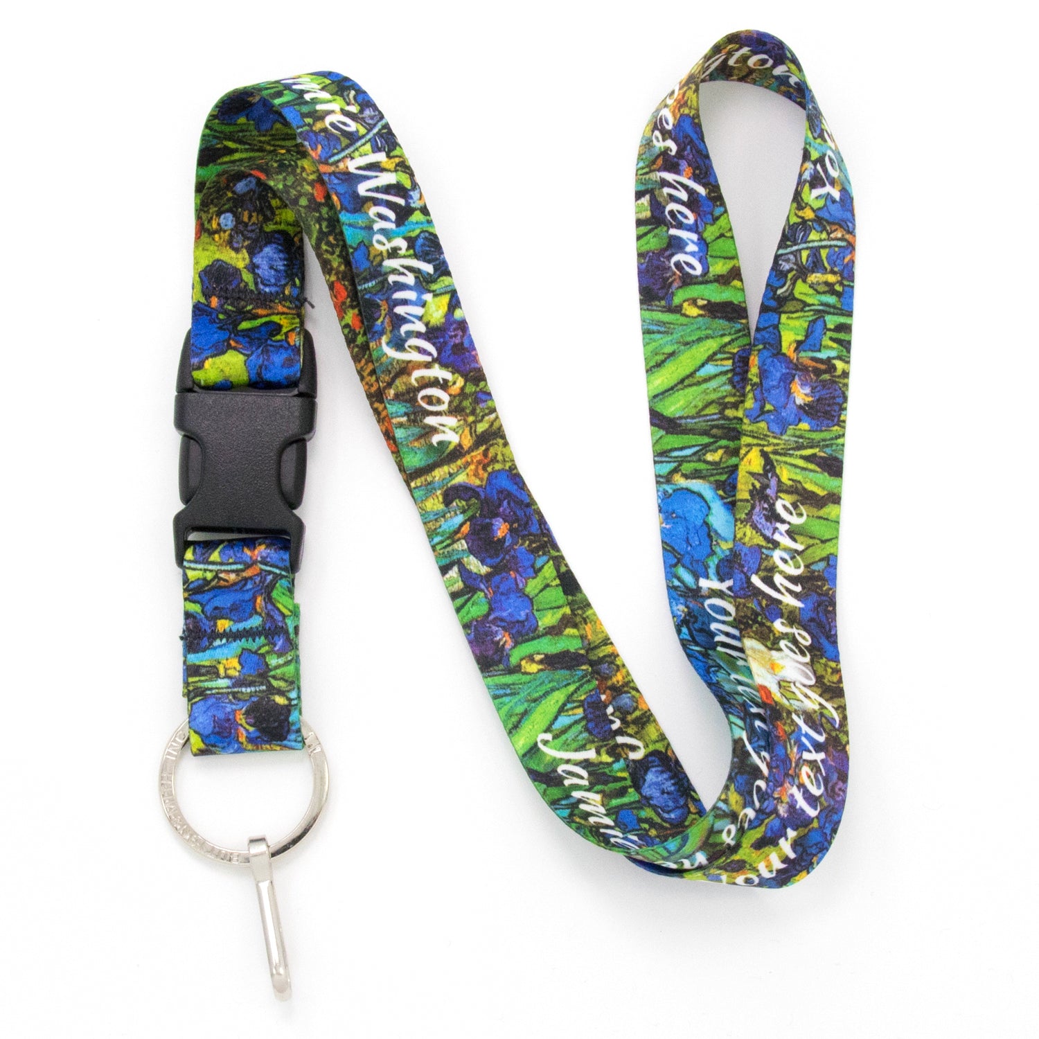 Buttonsmith Van Gogh Irises Custom Lanyard Made in USA – Buttonsmith Inc.