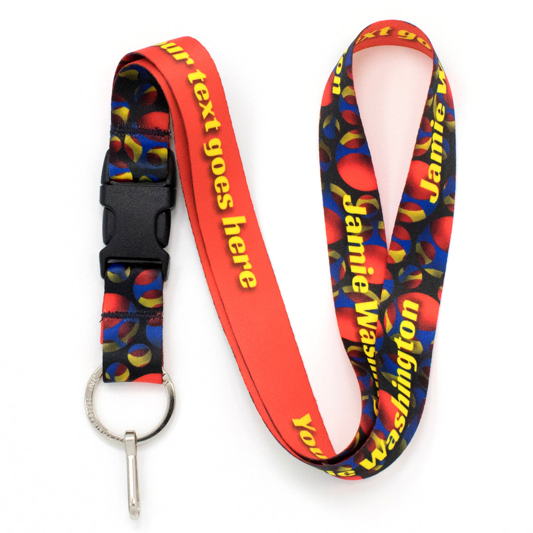 Buttonsmith Holes Custom Lanyard - Made in USA - Buttonsmith Inc.