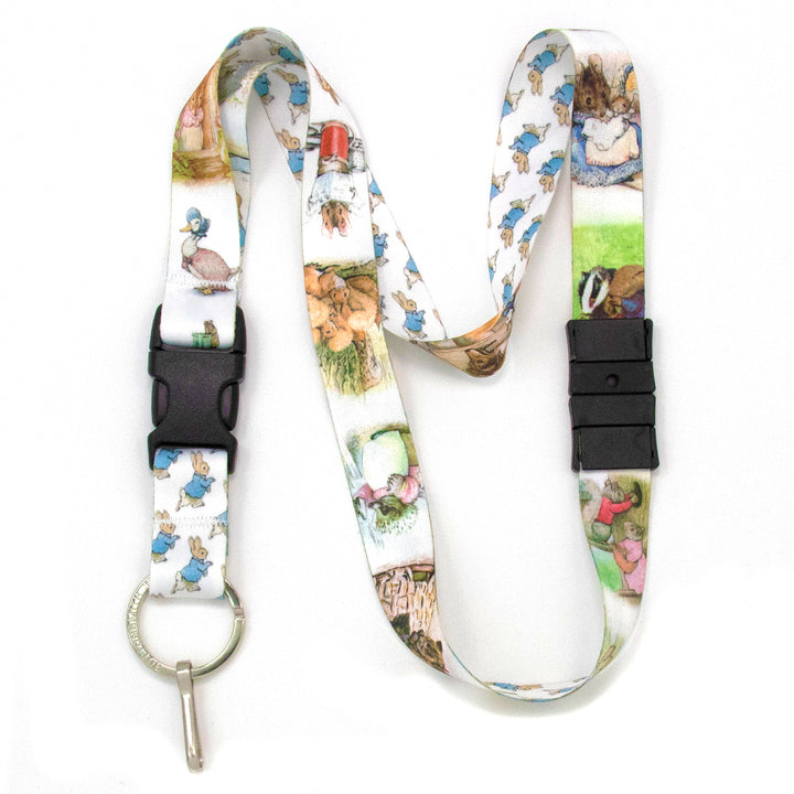 Buttonsmith Beatrix Potter Peter Rabbit Breakaway Lanyard - Made in USA - Buttonsmith Inc.