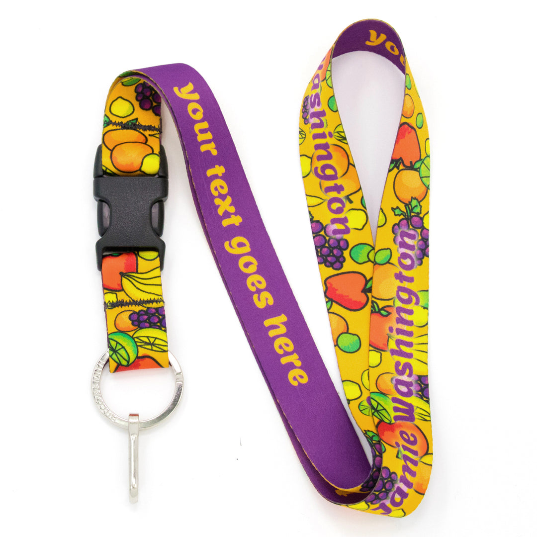 Buttonsmith Fruit Frenzy Custom Lanyard Made in USA - Buttonsmith Inc.