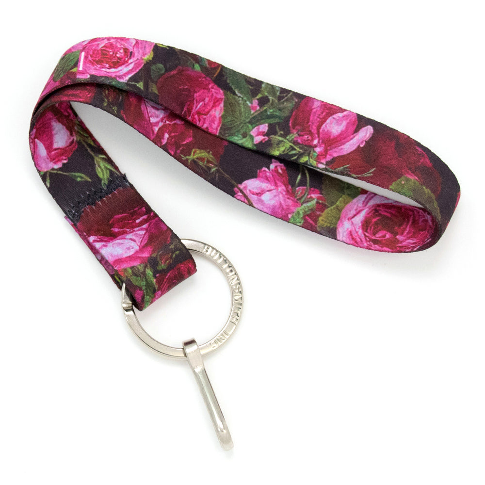 Buttonsmith Waldmueller Roses Wristlet Lanyard Made in USA - Buttonsmith Inc.