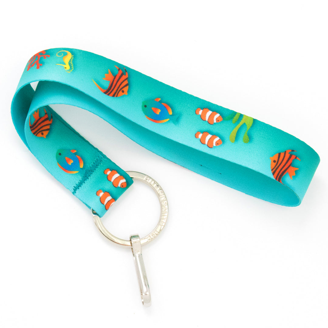 Buttonsmith Tropical Fish Wristlet Lanyard Made in USA - Buttonsmith Inc.