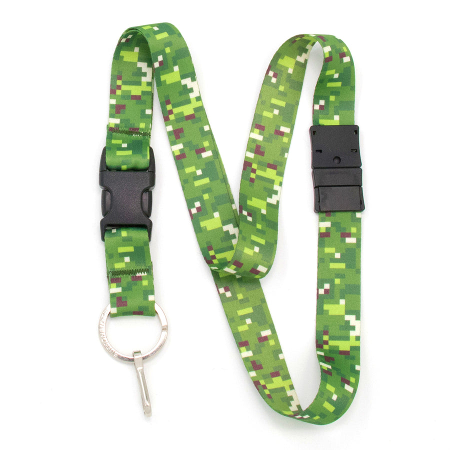 Buttonsmith PixelLand Camo Breakaway Lanyard - Made in USA - Buttonsmith Inc.