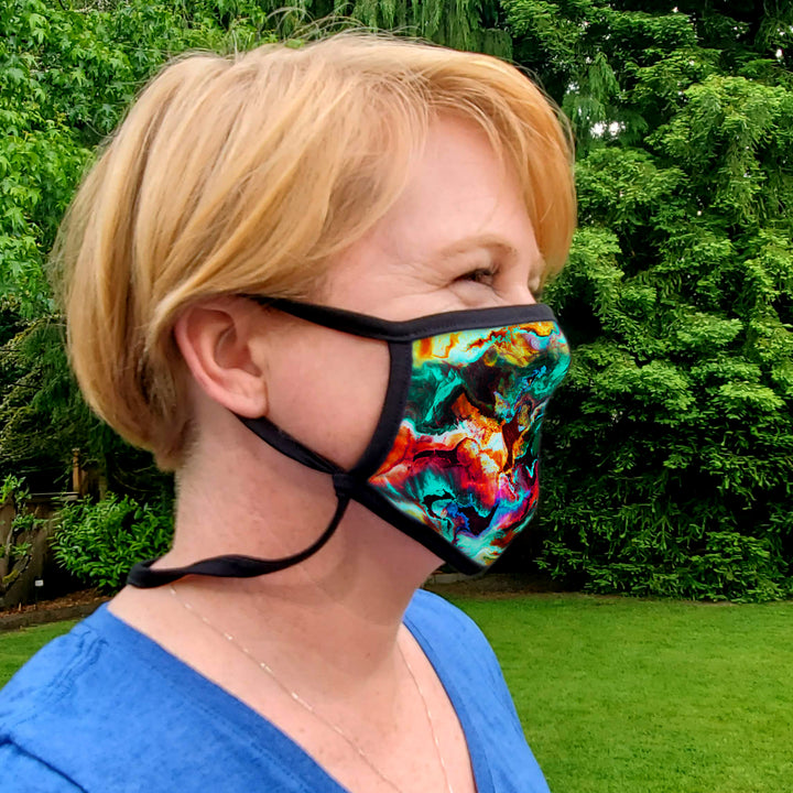 Buttonsmith Paint Adult Adjustable Face Mask with Filter Pocket - Made in the USA - Buttonsmith Inc.