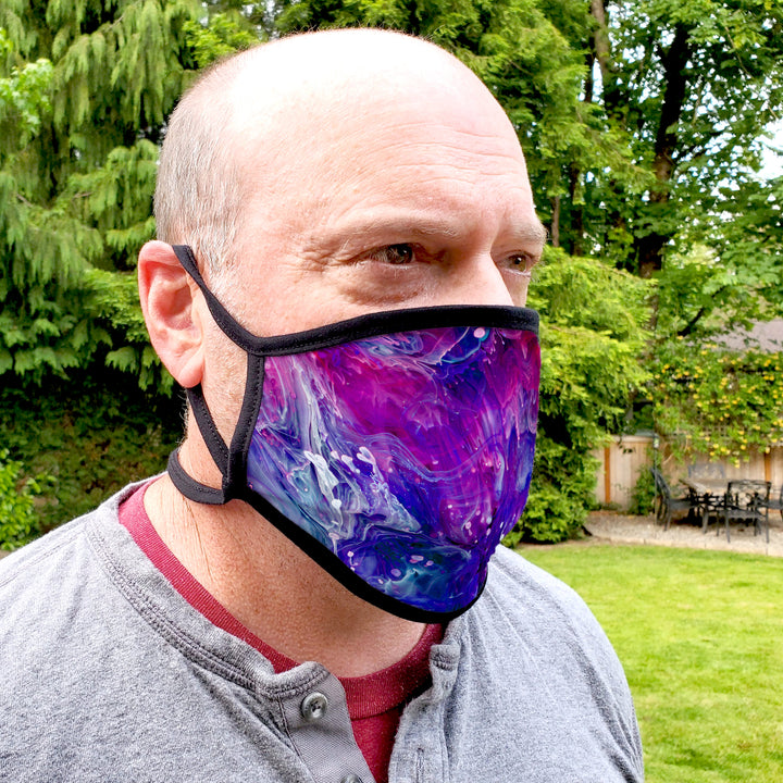 Buttonsmith Resin Adult XL Adjustable Face Mask with Filter Pocket - Made in the USA - Buttonsmith Inc.