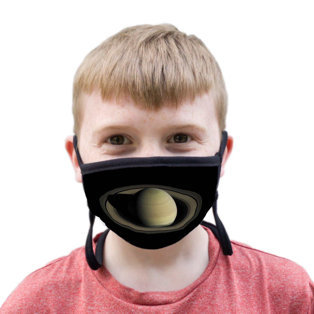 Buttonsmith Saturn Youth Adjustable Face Mask with Filter Pocket - Made in the USA - Buttonsmith Inc.