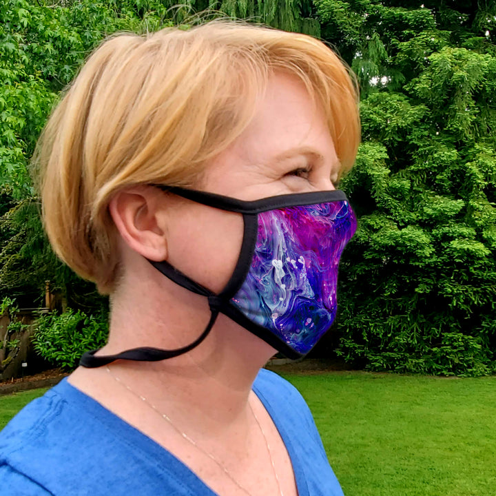 Buttonsmith Resin Adult Adjustable Face Mask with Filter Pocket - Made in the USA - Buttonsmith Inc.