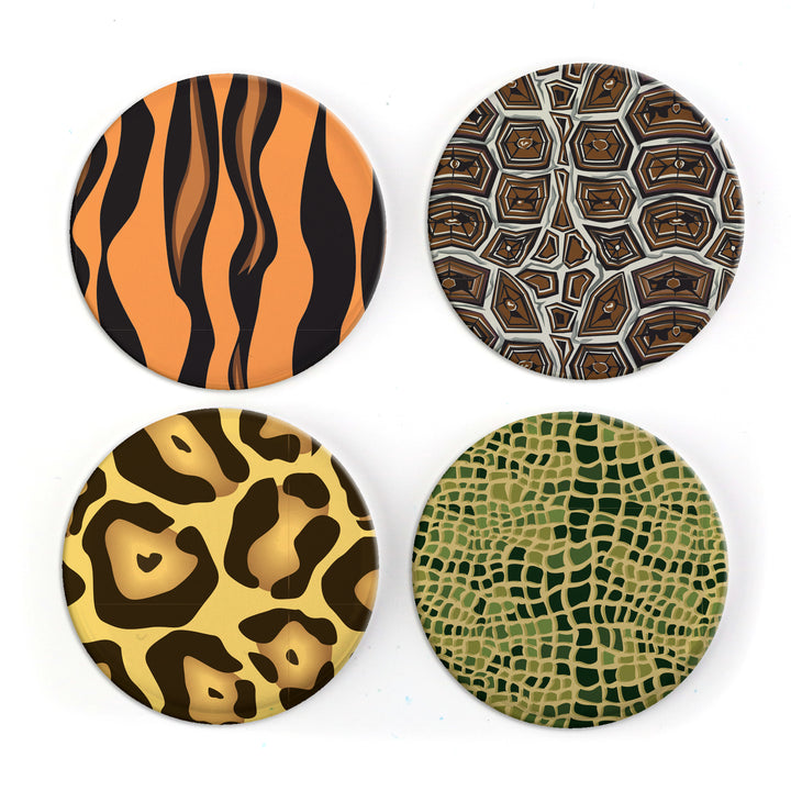 Buttonsmith Animal Prints Magnet Set 