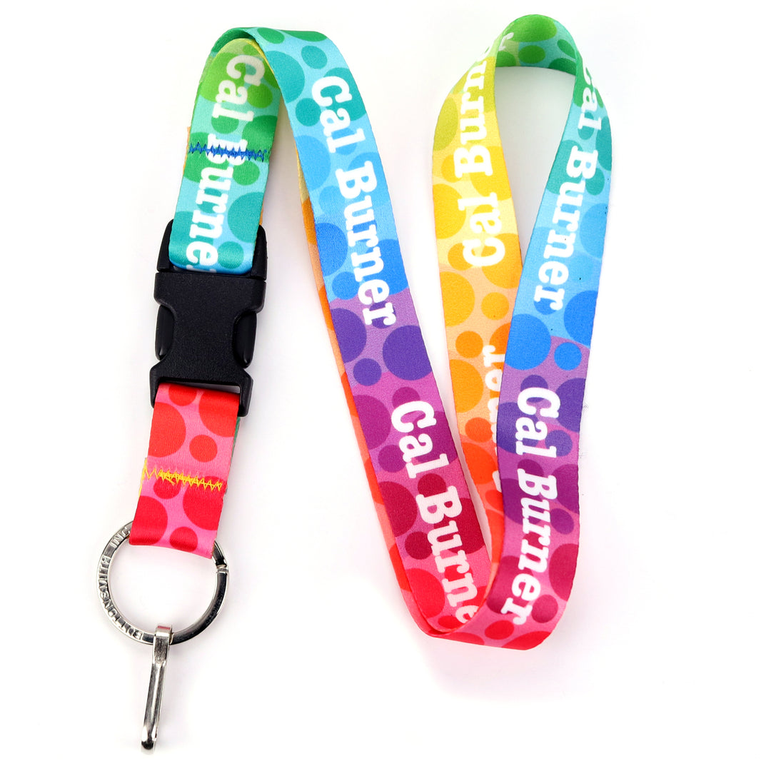 Buttonsmith Rainbow Dots Custom Lanyard - Made in USA - Buttonsmith Inc.