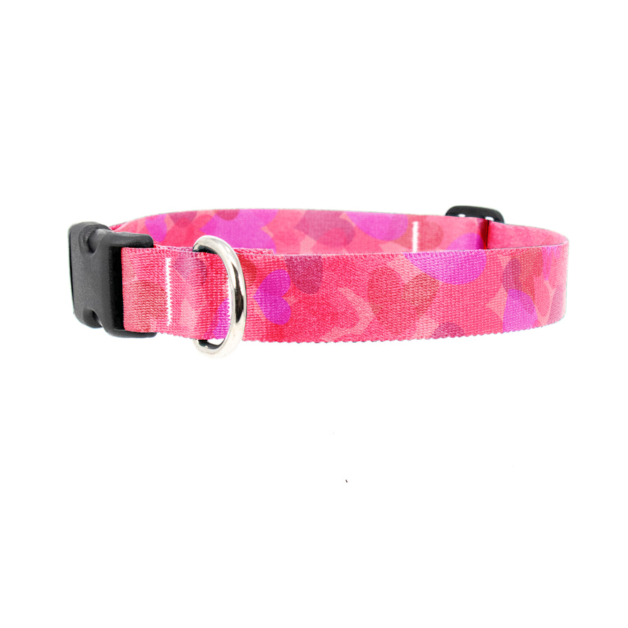 Buttonsmith Hearts Dog Collar - Made in the USA - Buttonsmith Inc.