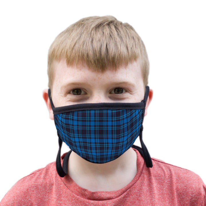 Buttonsmith Dad Shirt Youth Adjustable Face Mask with Filter Pocket - Made in the USA - Buttonsmith Inc.