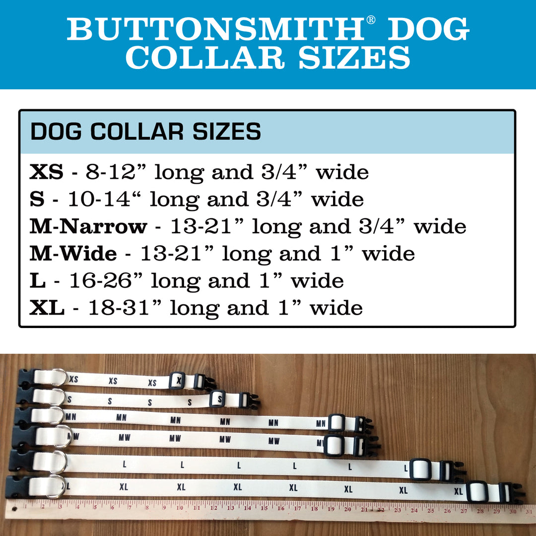 Buttonsmith McGovern Sunflower Dog Collar - Made in the USA - Buttonsmith Inc.