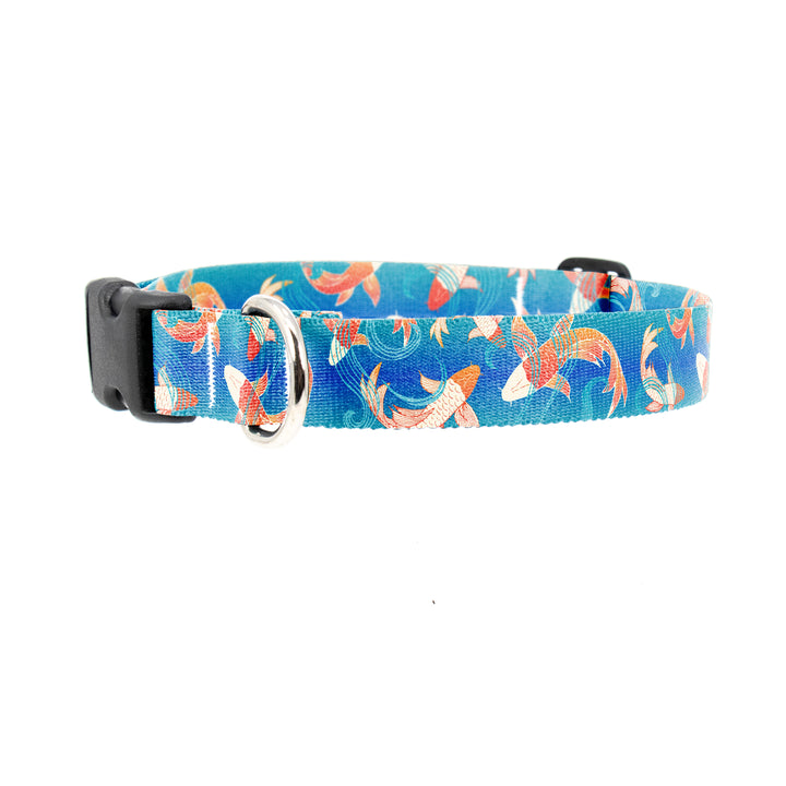 Buttonsmith Koi Pond Dog Collar - Made in the USA - Buttonsmith Inc.