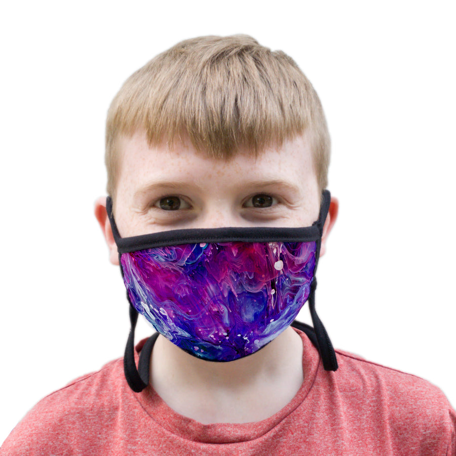 Buttonsmith Resin Youth Adjustable Face Mask with Filter Pocket - Made in the USA - Buttonsmith Inc.