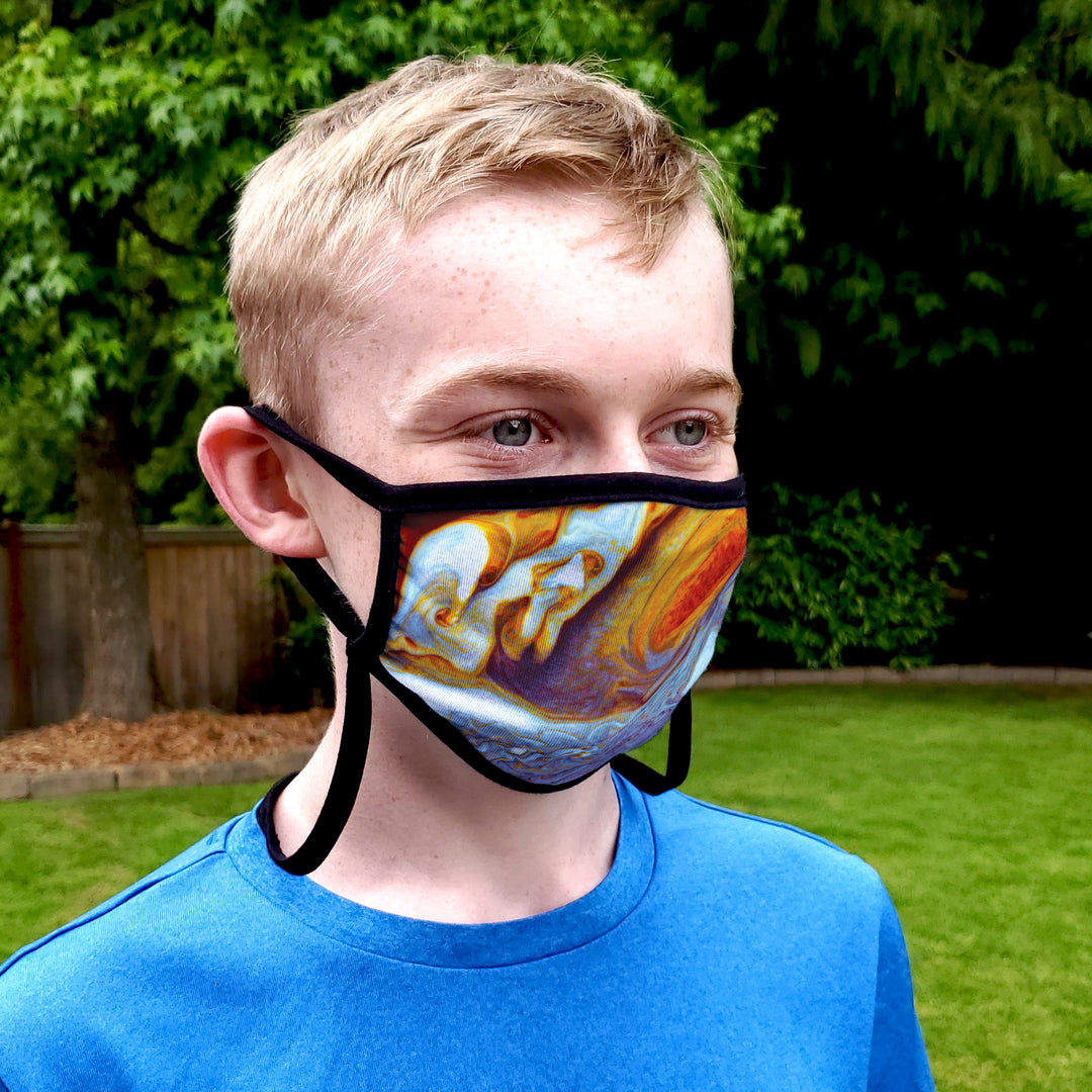 Buttonsmith Jupiter Youth Adjustable Face Mask with Filter Pocket - Made in the USA - Buttonsmith Inc.